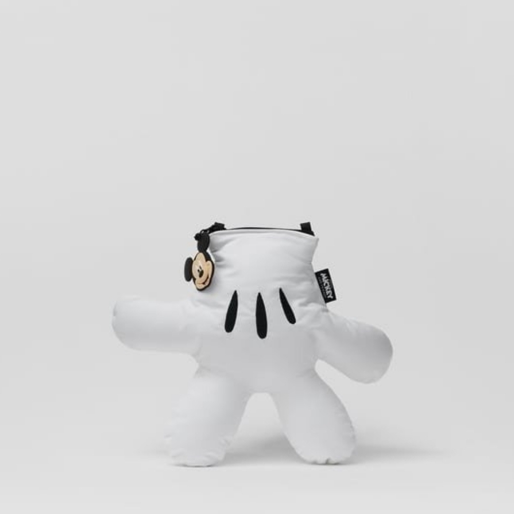 Zara X Disney White Mickey Mouse Glove Crossbody Purse